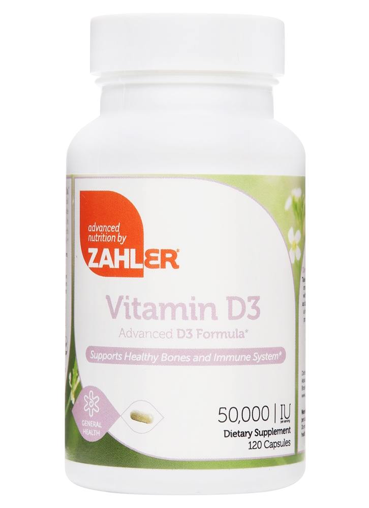 Zahler - Vitamin D3 Advanced Formula 50000 IU - 120 Capsules