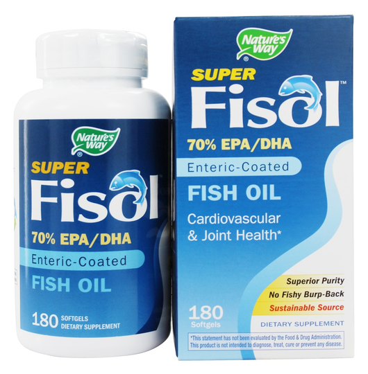 Nature's Way - Super Fisol Fish Oil - 180 Softgels