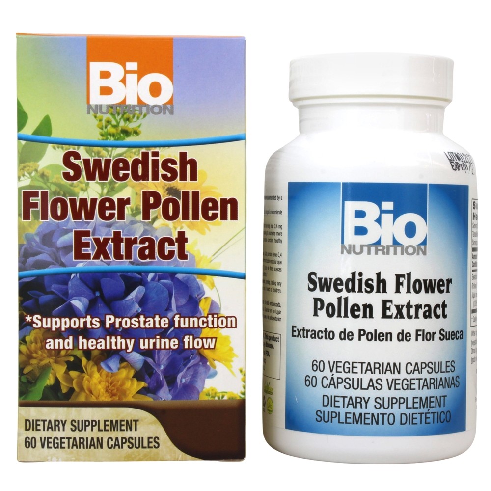 Bio Nutrition - Swedish Flower Pollen Extract 500 mg. - 60 Vegetarian Capsules