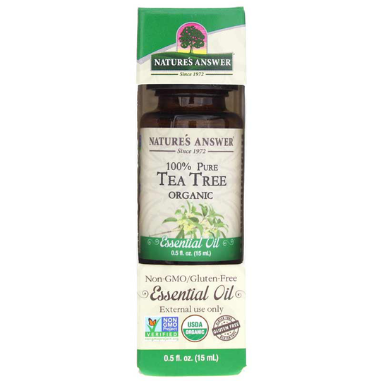 Natures Answer Tea Tree Oil Organic Pure Essential Oil .5 Oz