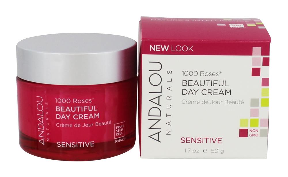 Andalou Naturals - 1000 Roses Beautiful Day Cream for Face - 1.7 oz.