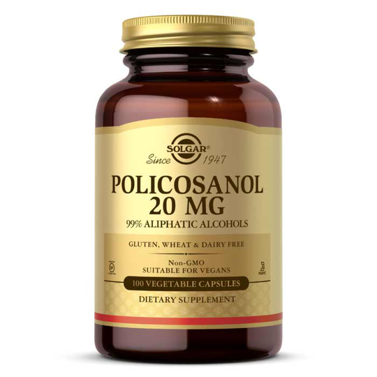 Solgar Policosanol 20 Mg 100 Veg Capsules