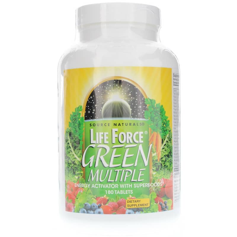 Source Naturals Life Force Green Multiple 180 Tablets