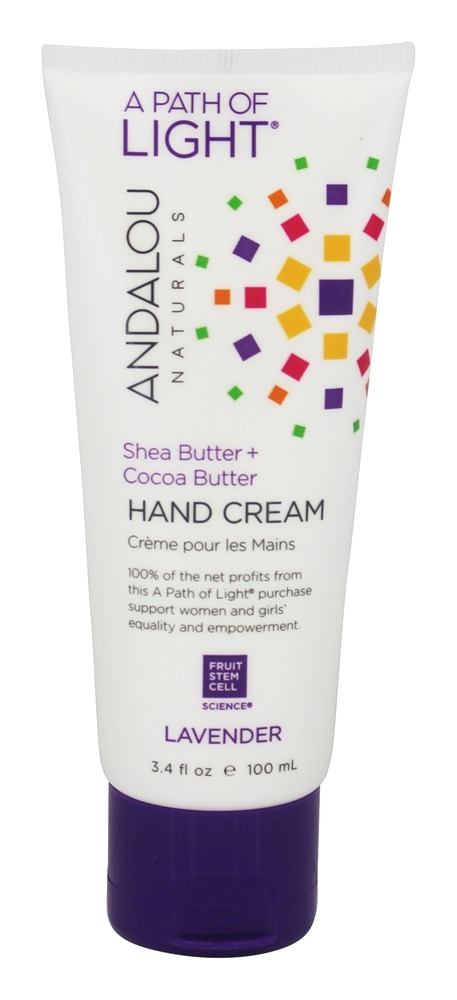 Andalou Naturals - A Path of Light Shea Butter Cocoa Butter Hand Cream Lavender - 3.4 fl. oz.