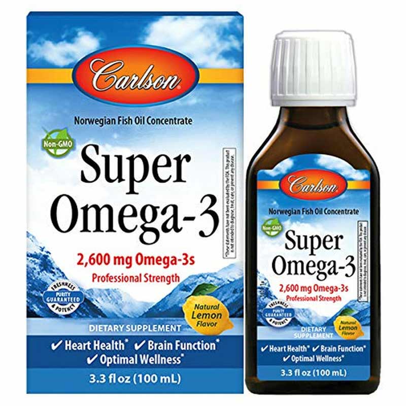Carlson Labs Super Omega-3 Liquid 3.3 Oz