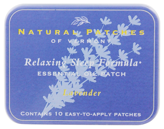 Natural Patches of Vermont - Relaxing Sleep Formula Essential Oil Body Patches Lavender - 10 Patch(es) Formerly Naturopatch
