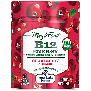 Organic Vitamin B12 Energy Gummies - Cranberry (90 Gummies)