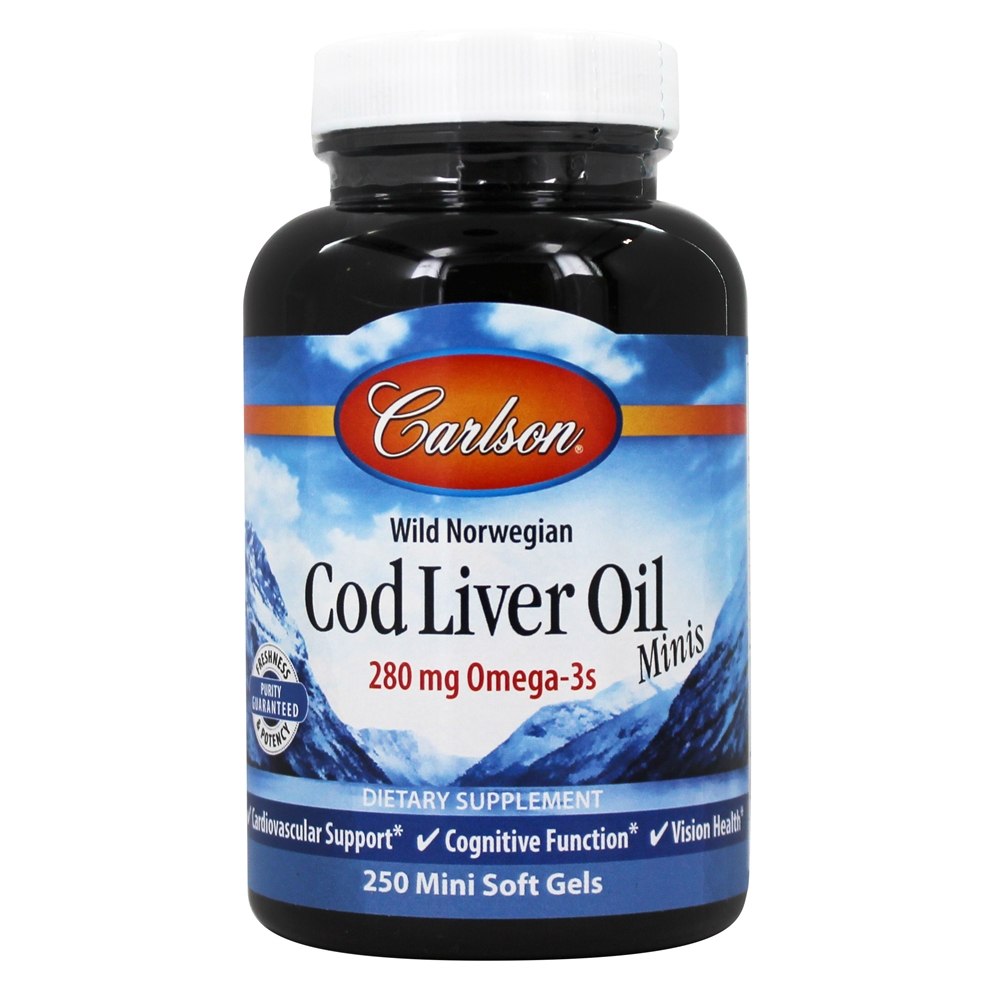 Carlson Labs - Cod Liver Oil 280 mg. - 250 Softgels