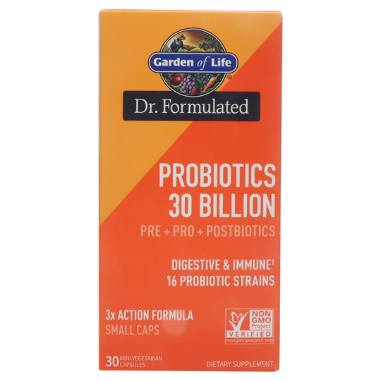 Garden of Life - Dr. Formulated Probiotics 30 Billion CFU - 30 Vegetarian Capsules