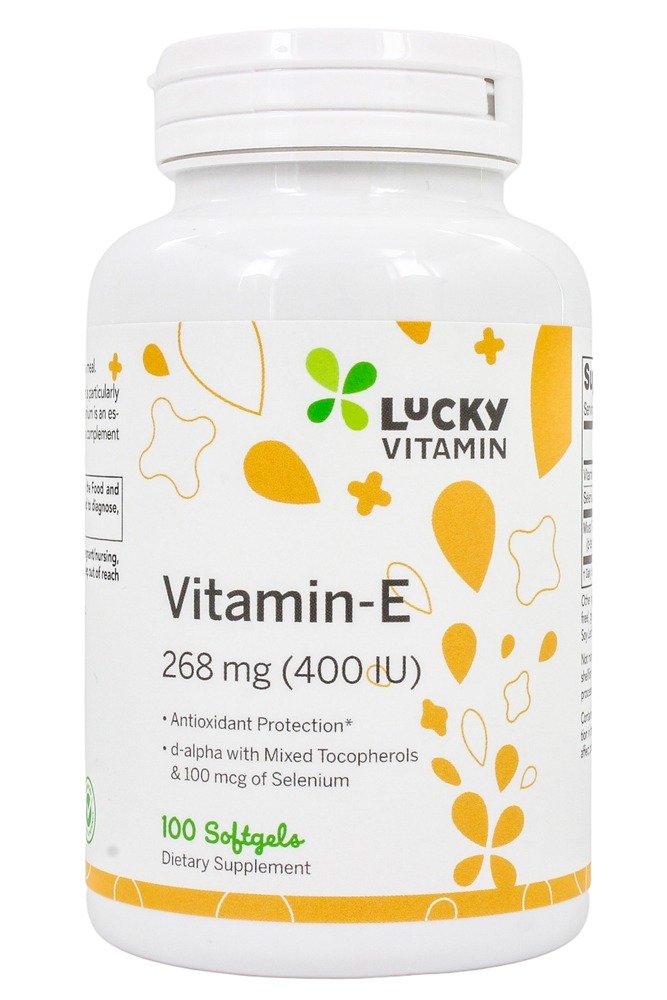 LuckyVitamin - Vitamin E 400 IU - 100 Softgels
