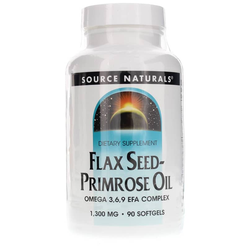 Source Naturals Flax Seed-Primrose Oil 90 Softgels
