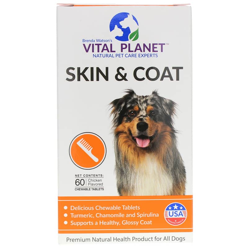 Vital Planet Skin & Coat for Dogs Chewable Tablets 60 Chewable Tablets