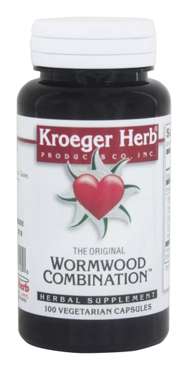 Kroeger Herbs - Herbal Combinations Wormwood Combination - 100 Capsules