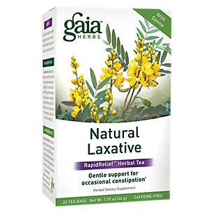 Natural Laxative Herbal Tea with Senna - Caffeine Free (20 Tea Bags)