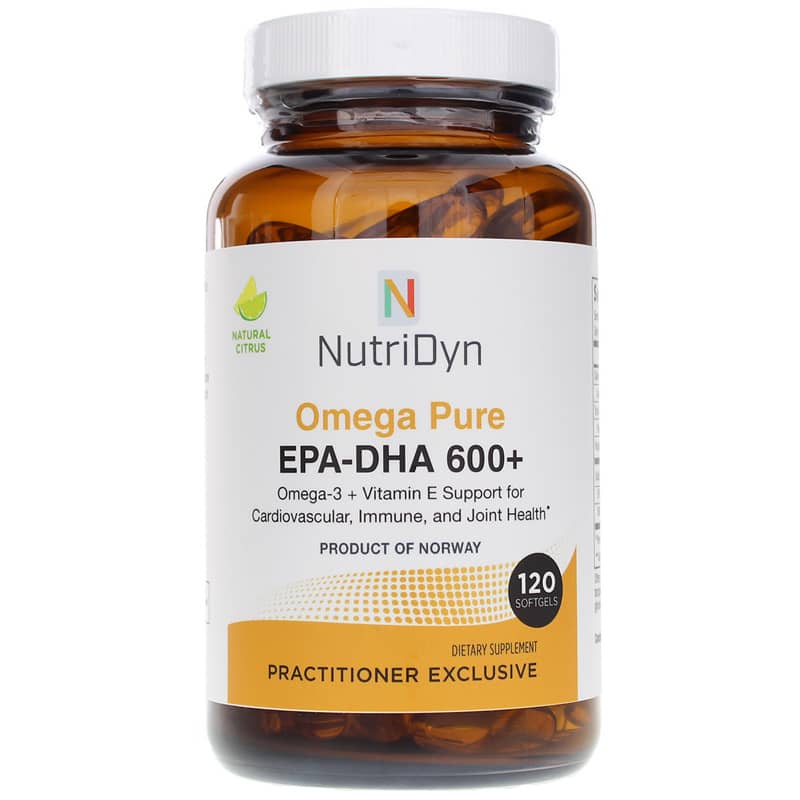 NutriDyn Omega Pure Epa-Dha 600+ Citrus 120 Softgels