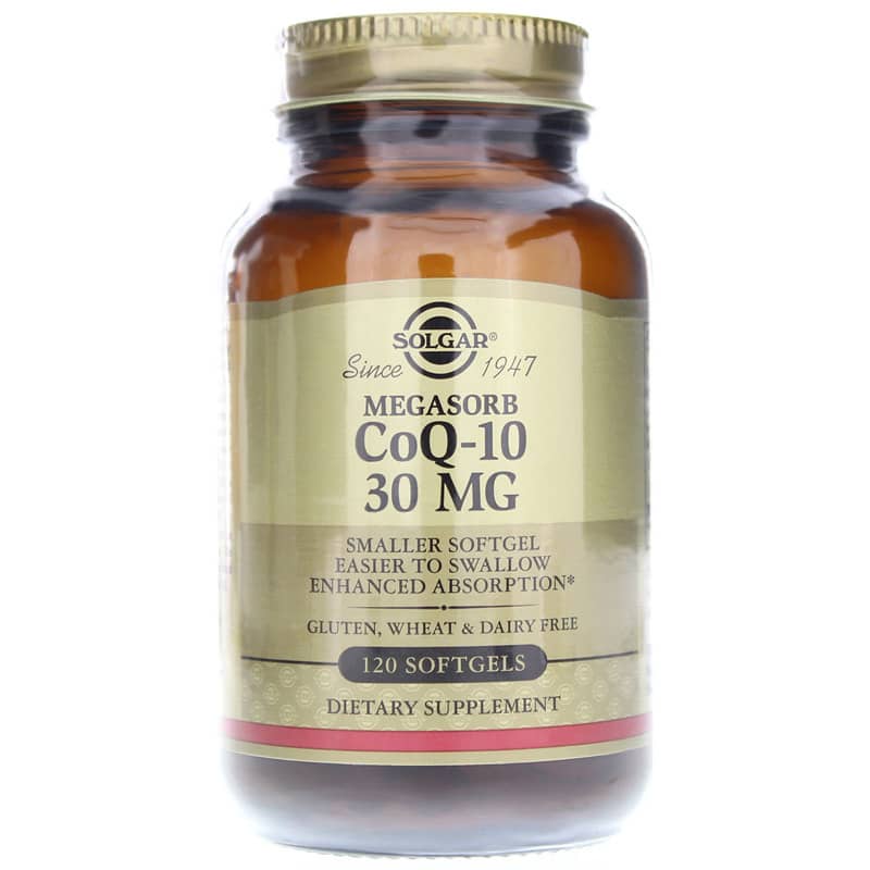 Solgar CoQ-10 30 Mg Megasorb 120 Softgels