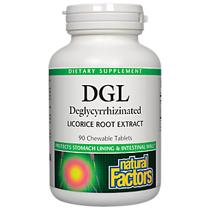 DGL Deglycyrrhizinated - Licorice Root Extract (90 Chewable Tablets)