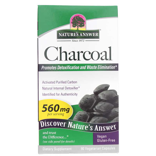 Natures Answer Charcoal Activated 90 Veg Capsules