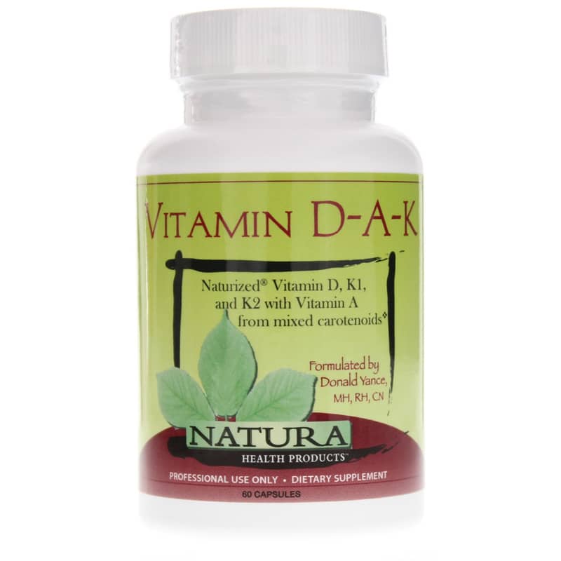 Natura Health Products Vitamin D-A-K 60 Capsules