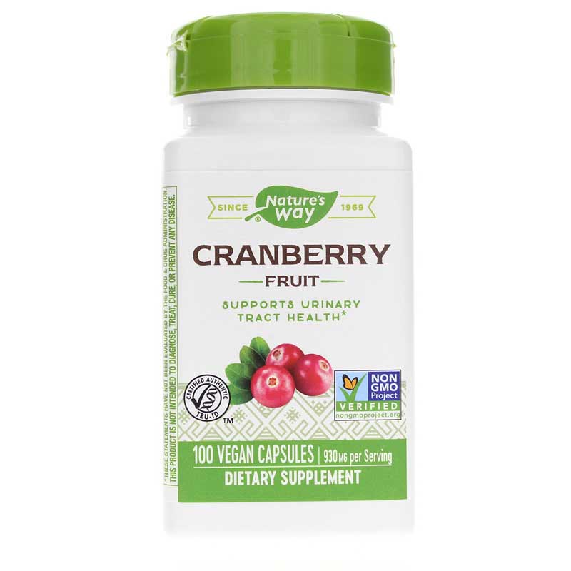 Natures Way Cranberry Fruit 100 Veg Capsules