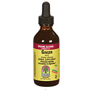 Ginger Root - Organic Alcohol Extract 1:1 - 250 MG (2 Fluid Ounces)