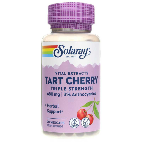 Solaray Triple Strength Tart Cherry Fruit Extract 90 Veg Capsules