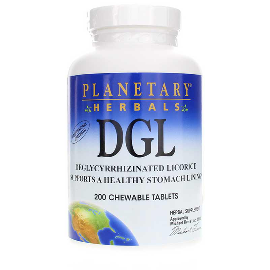 Planetary Herbals DGL Deglycyrrhizinated Licorice 380 Mg 200 Chewable Tablets