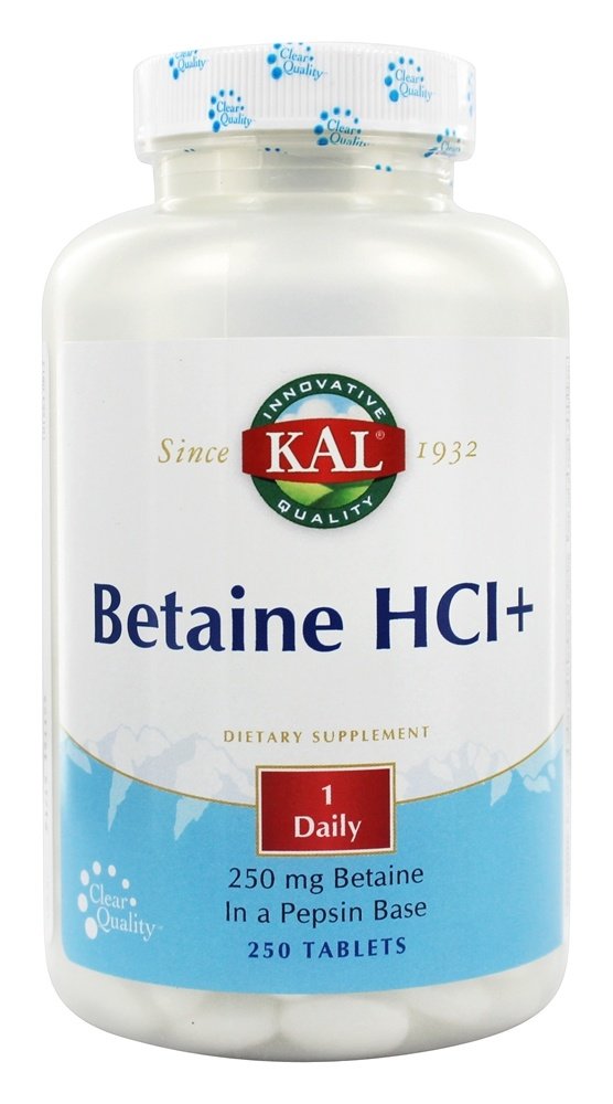 Kal - Betaine HCl - 250 Tablets