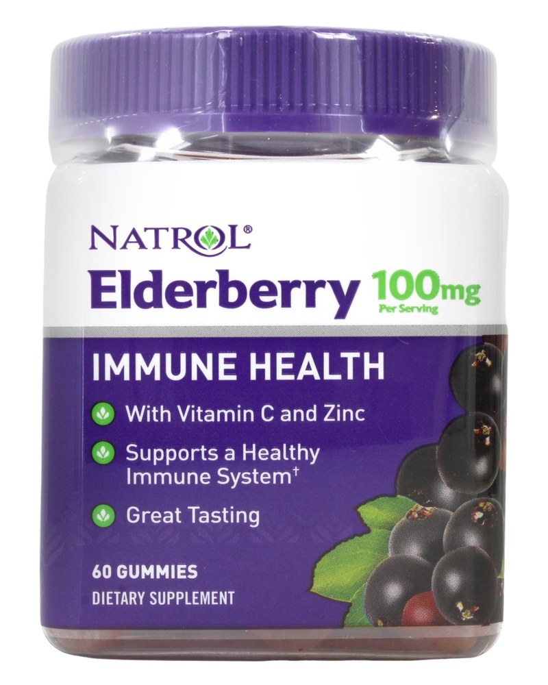 Natrol - Elderberry Immune Health 100 mg. - 60 Gummies