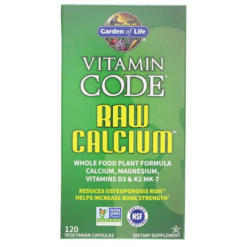 Garden of Life Vitamin Code Raw Calcium 120 Veg Capsules