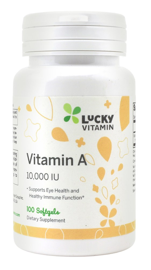 LuckyVitamin - Vitamin A 10000 IU - 100 Softgels