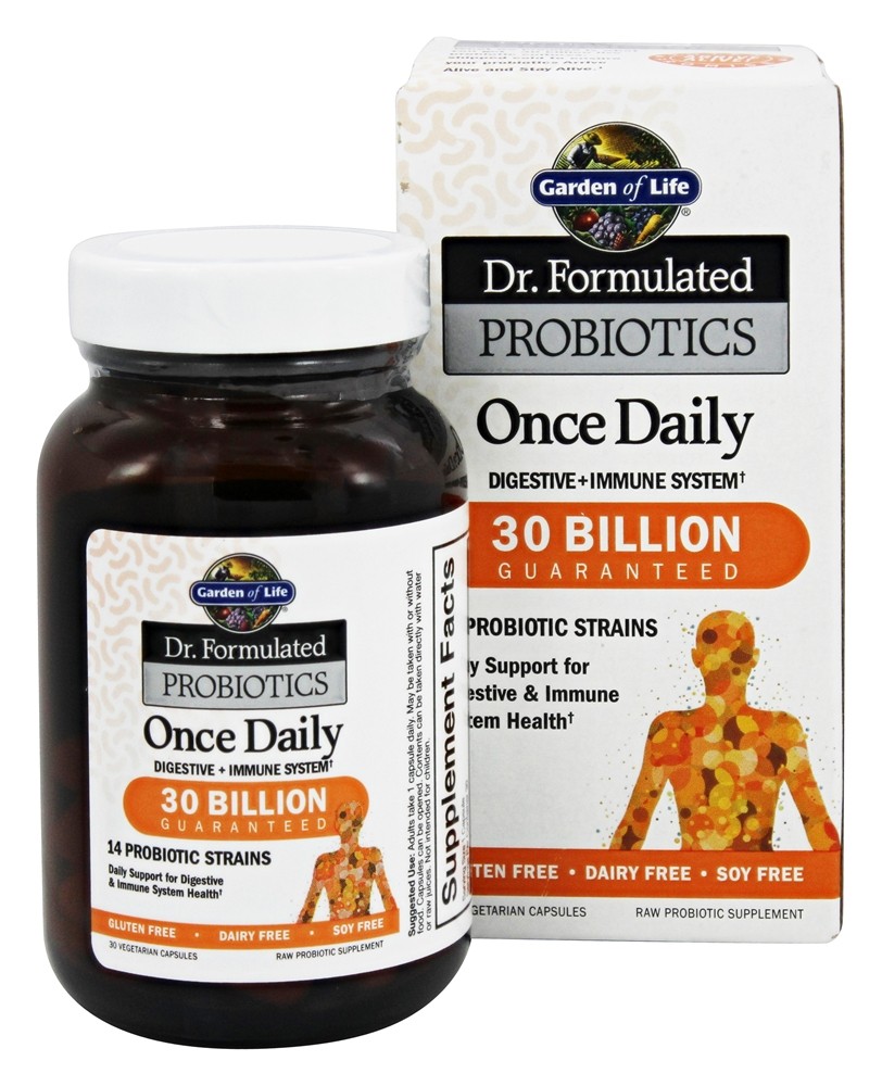 Garden of Life - Dr. Formulated Probiotics Once Daily 30 Billion CFU - 30 Vegetarian Capsules