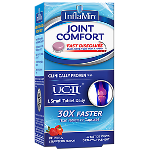 InflaMin Joint Comfort Fast Dissolves with UC II - Strawberry (30 Tablets)