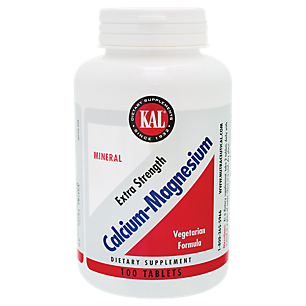 Extra Strength Calcium Magnesium (100 Tablets)