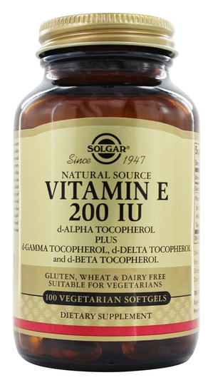 Solgar - Vitamin E d Alpha Tocopherol 200 IU - 100 Vegetarian Softgels