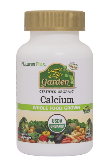 Natures Plus - Source Of Life Garden Organic Calcium With AlgaeCal - 120 Vegan Capsules