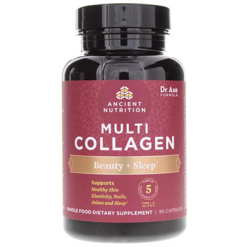Ancient Nutrition Multi Collagen Beauty + Sleep 90 Capsules