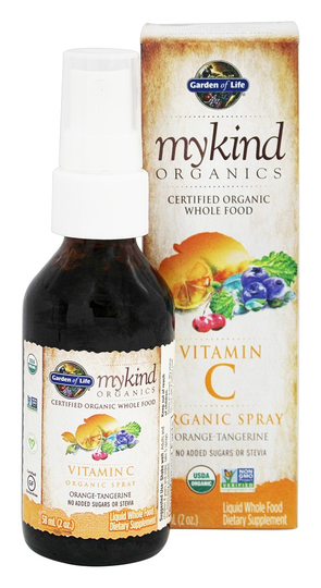 Garden of Life - mykind Organics Vitamin C Organic Spray Orange-Tangerine - 2 fl. oz.