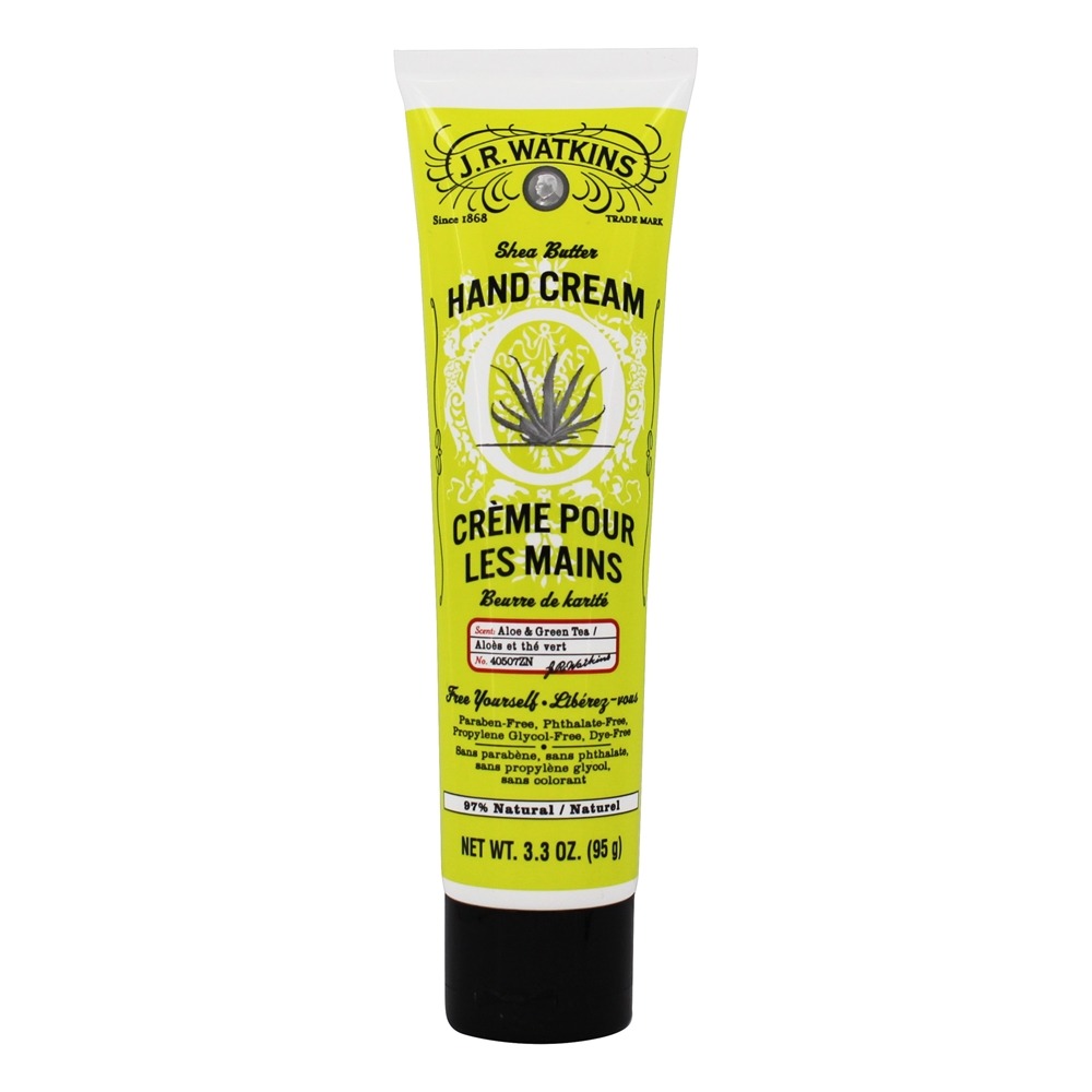 JR Watkins - 99 Natural Hand Cream Aloe & Green Tea - 3.3 oz.