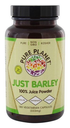 Pure Planet - Just Barley - 180 Vegetarian Capsules