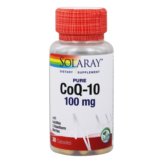 Solaray - Pure CoQ-10 100 mg. - 30 Capsules
