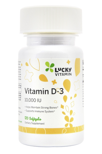 LuckyVitamin - Vitamin D3 10000 IU - 120 Softgels