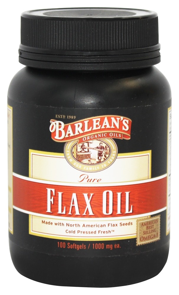 Barlean's - Pure Flax Oil 1000 mg. - 100 Softgels