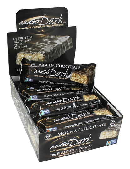 NuGo Nutrition - Dark Chocolate Bar Mocha Chocolate - 12 Bars