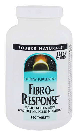 Source Naturals - Fibro-Response Malic Acid & MSM - 180 Tablets