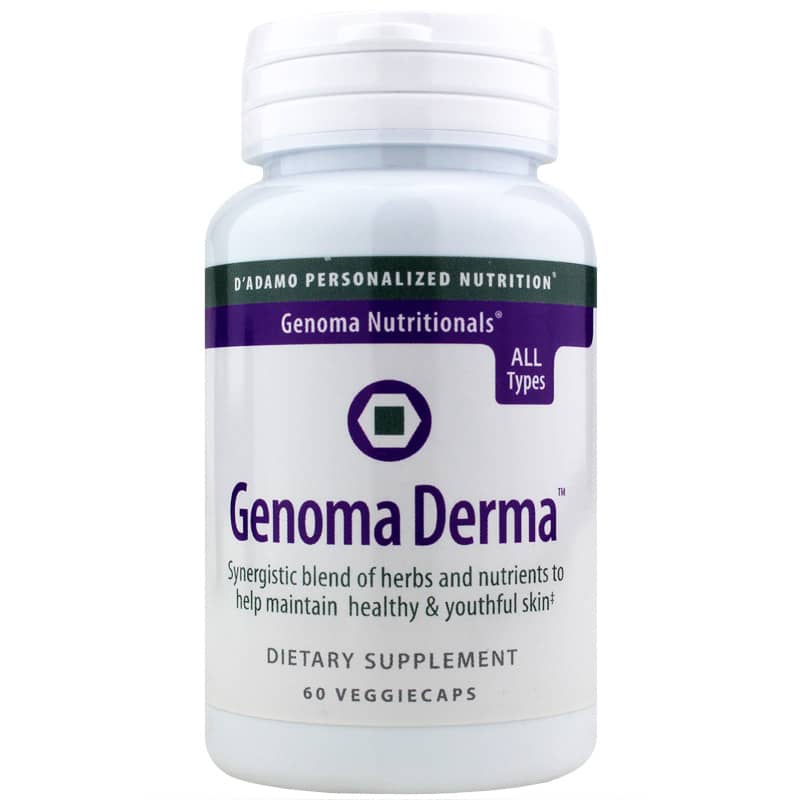 D Adamo Personalized Nutrition Genoma Derma 60 Veg Capsules