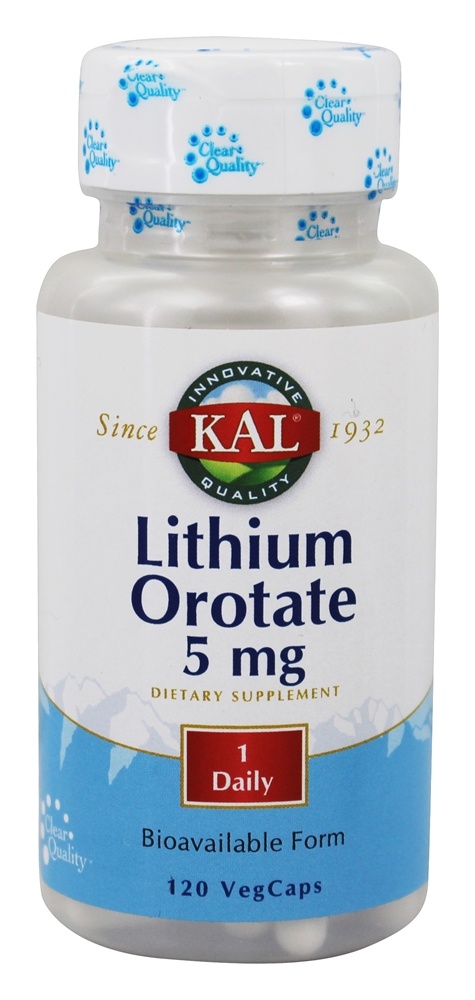 Kal - Lithium Orotate 5 mg. - 120 Vegetable Capsule(s)