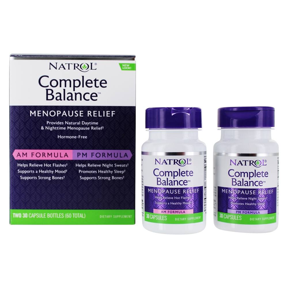 Natrol - Complete Balance Menopause Relief AM and PM - 60 Capsules