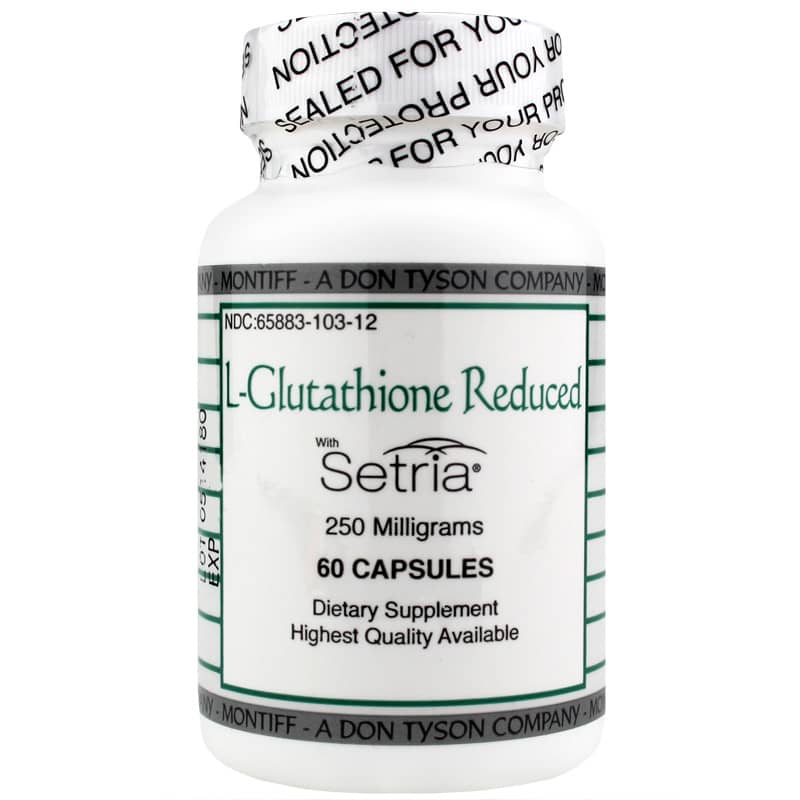 Montiff L-Glutathione Reduced with Setria 250 Mg 60 Capsules