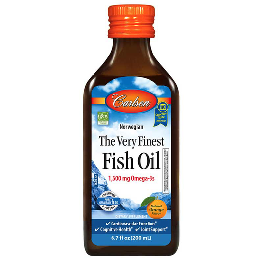 Carlson Labs The Very Finest Fish Oil Liquid 1600 Mg Omega-3s 6.7 Oz